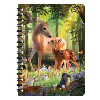 Obrázek z Notes 3D 11x14cm - laň s kolouškem (10) 